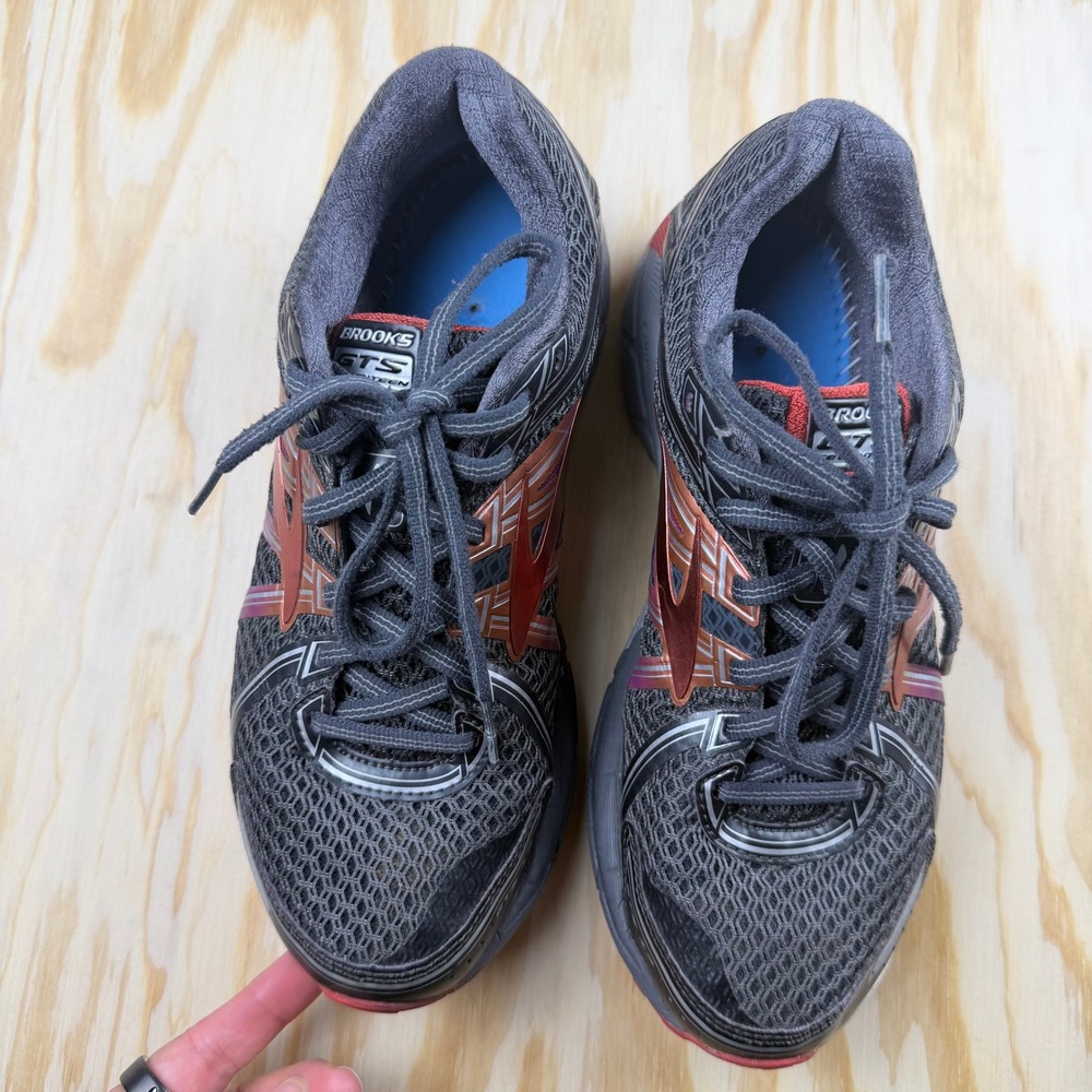 Brooks Adrenaline GTS 17 Womens 8.5 Wide Running Shoes Grey Pink 1202311D044 - Picture 10 of 10